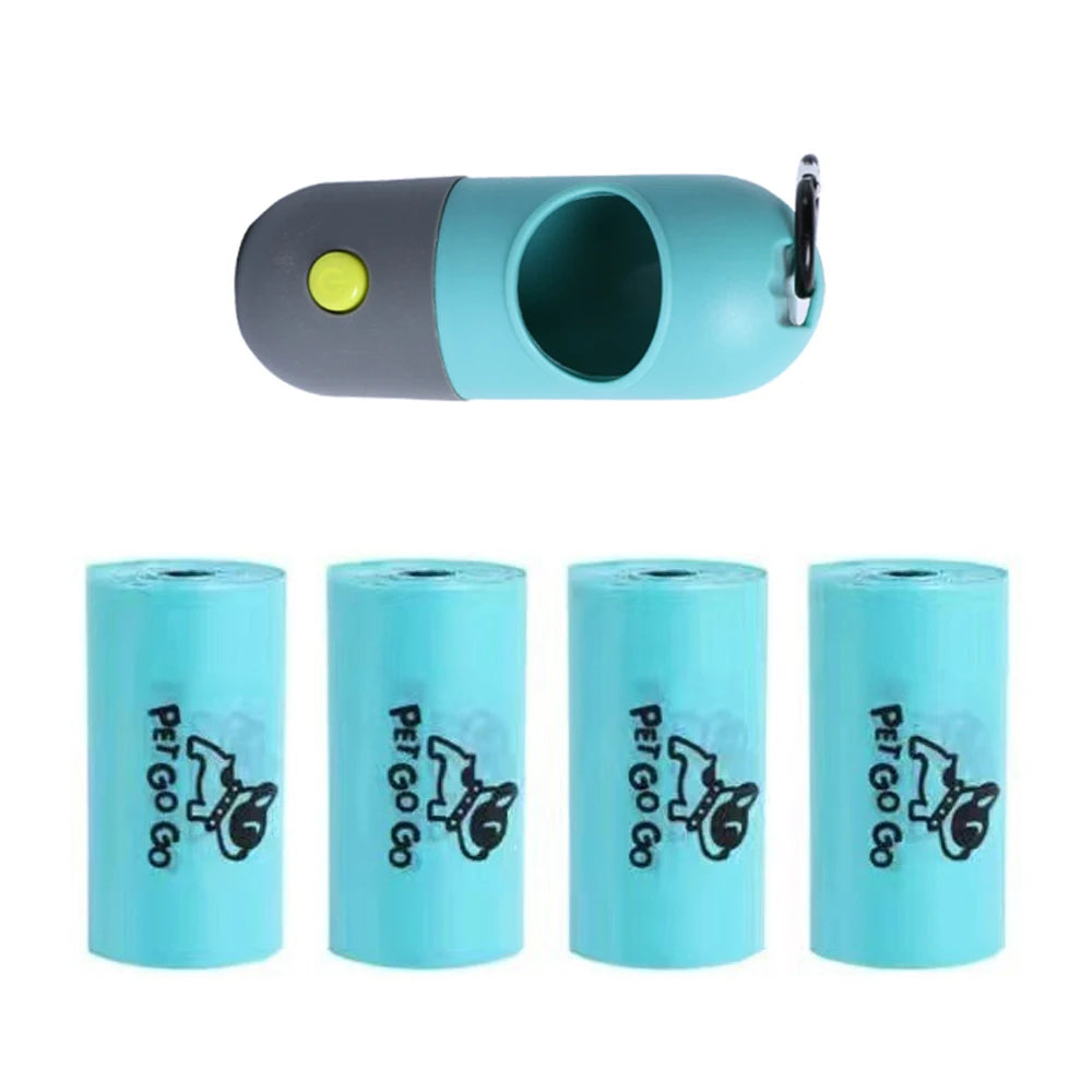 Green PawBags LED Poop Bag Dispenser
