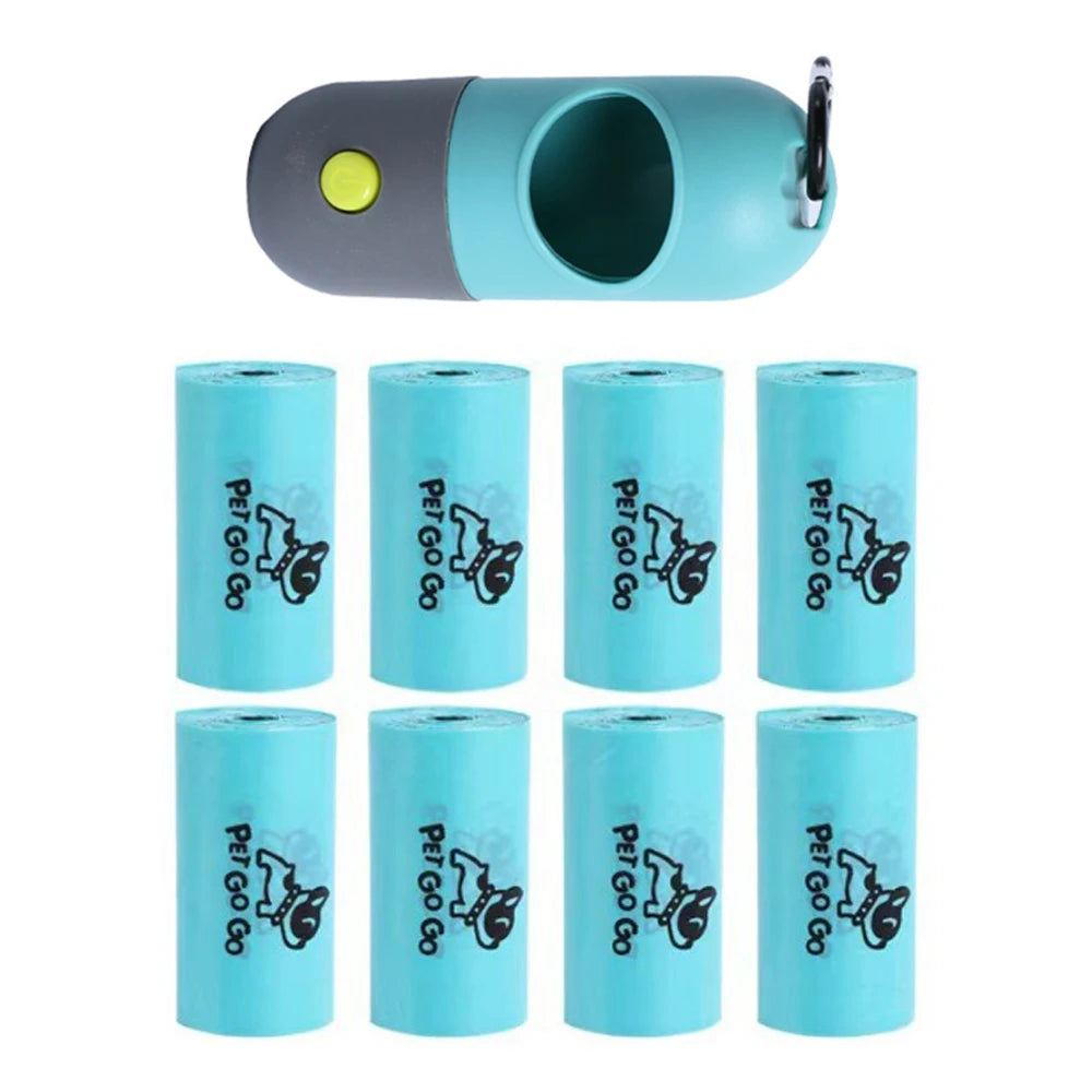 Green PawBags LED Poop Bag Dispenser