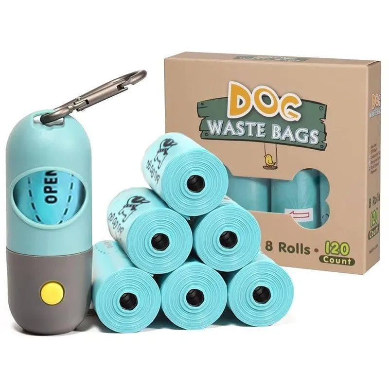Green PawBags LED Poop Bag Dispenser