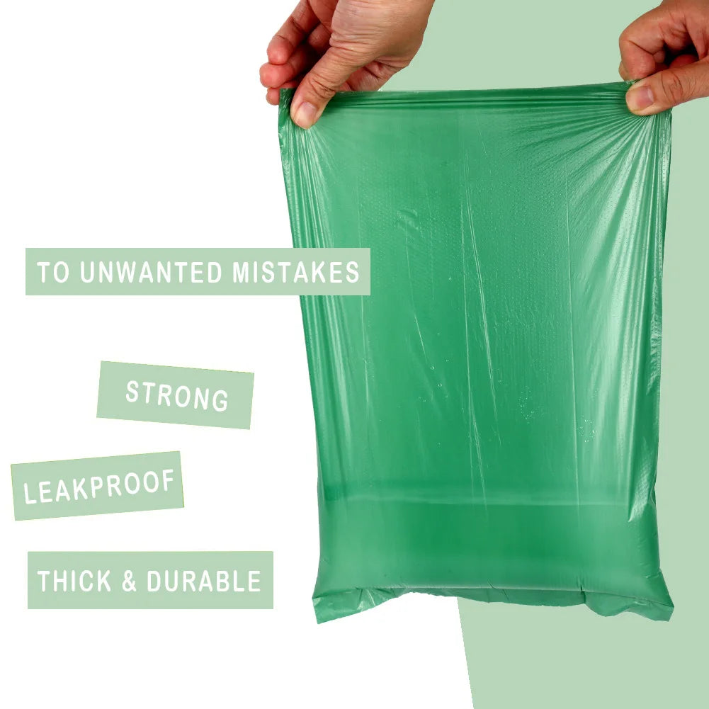 40pcs/box Degradable EPI Dog Poop Bag Pet Garbage Bag Holder Embossed Dog Waste Bag Dispenser