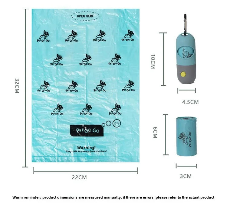 Green PawBags LED Poop Bag Dispenser