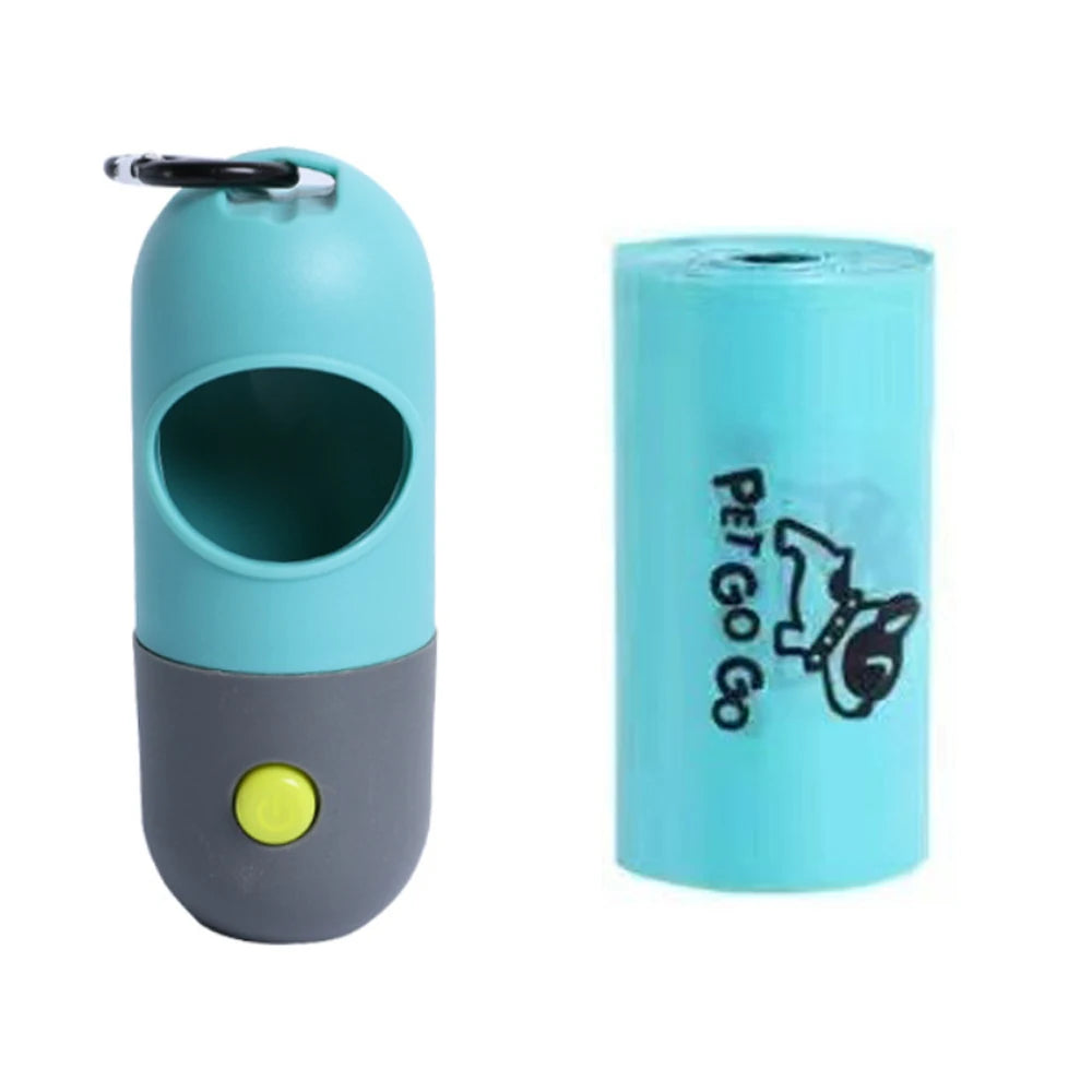 Green PawBags LED Poop Bag Dispenser