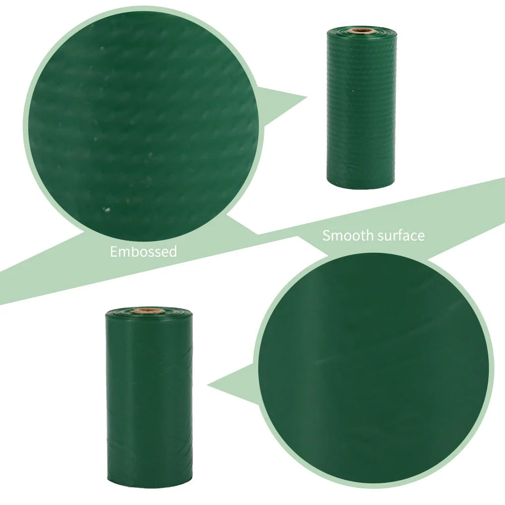 40pcs/box  Degradable  EPI Dog Poop Bag Pet Garbage Bag Holder Embossed Dog Waste Bag Dispenser