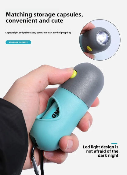 Green PawBags LED Poop Bag Dispenser