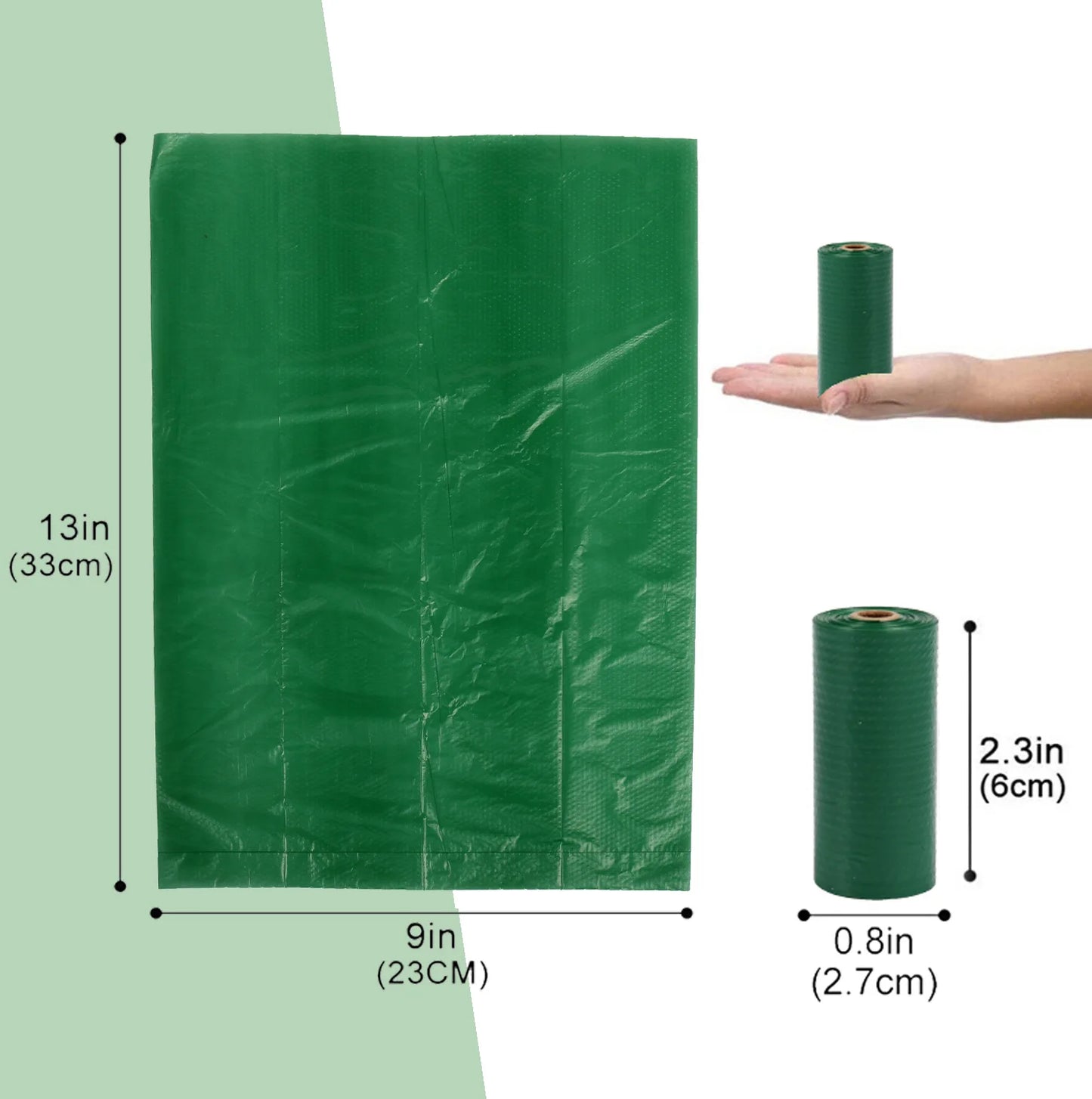 40pcs/box  Degradable  EPI Dog Poop Bag Pet Garbage Bag Holder Embossed Dog Waste Bag Dispenser